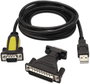 Aisens Conversor USB a Serie A104-0039 Negro 1,8m